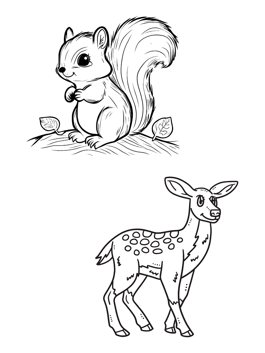 Adorable Animal Coloring Book product image (6)