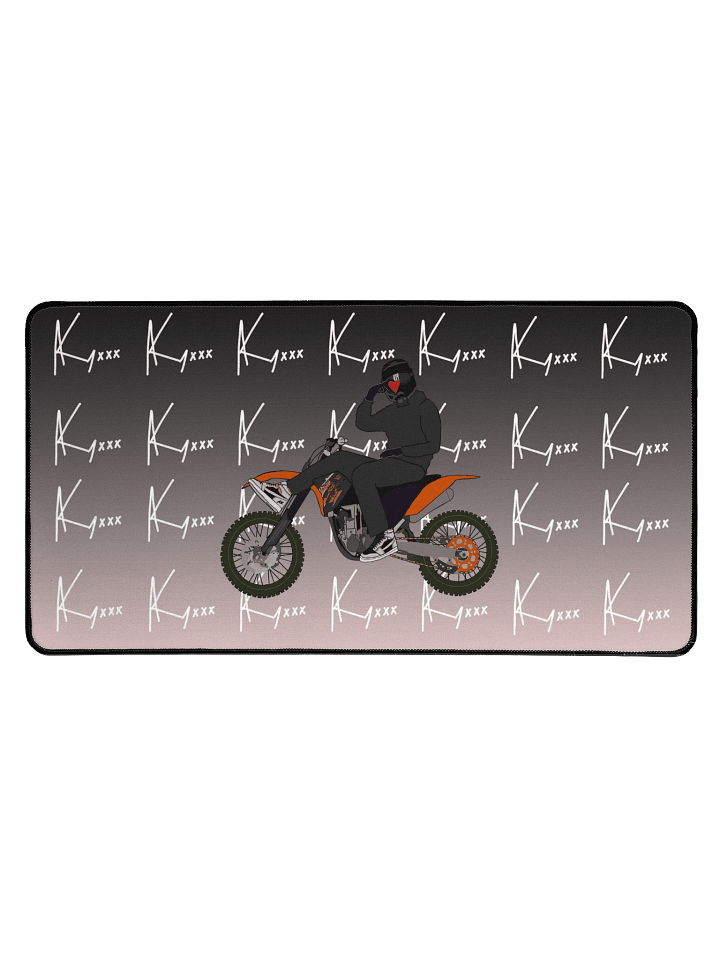 Signature backdrop w/ Heart-hand | 31.5 x 15.5 in Mousepad product image (1)