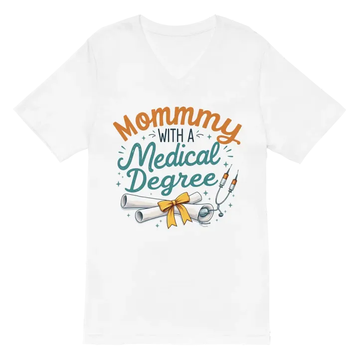 Mommy with a Medical Degree V-Neck Tee product image (6)