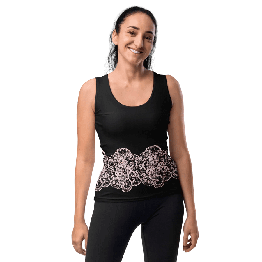 Lace Pink Premium Sleeveless T-Shirt product image (10)