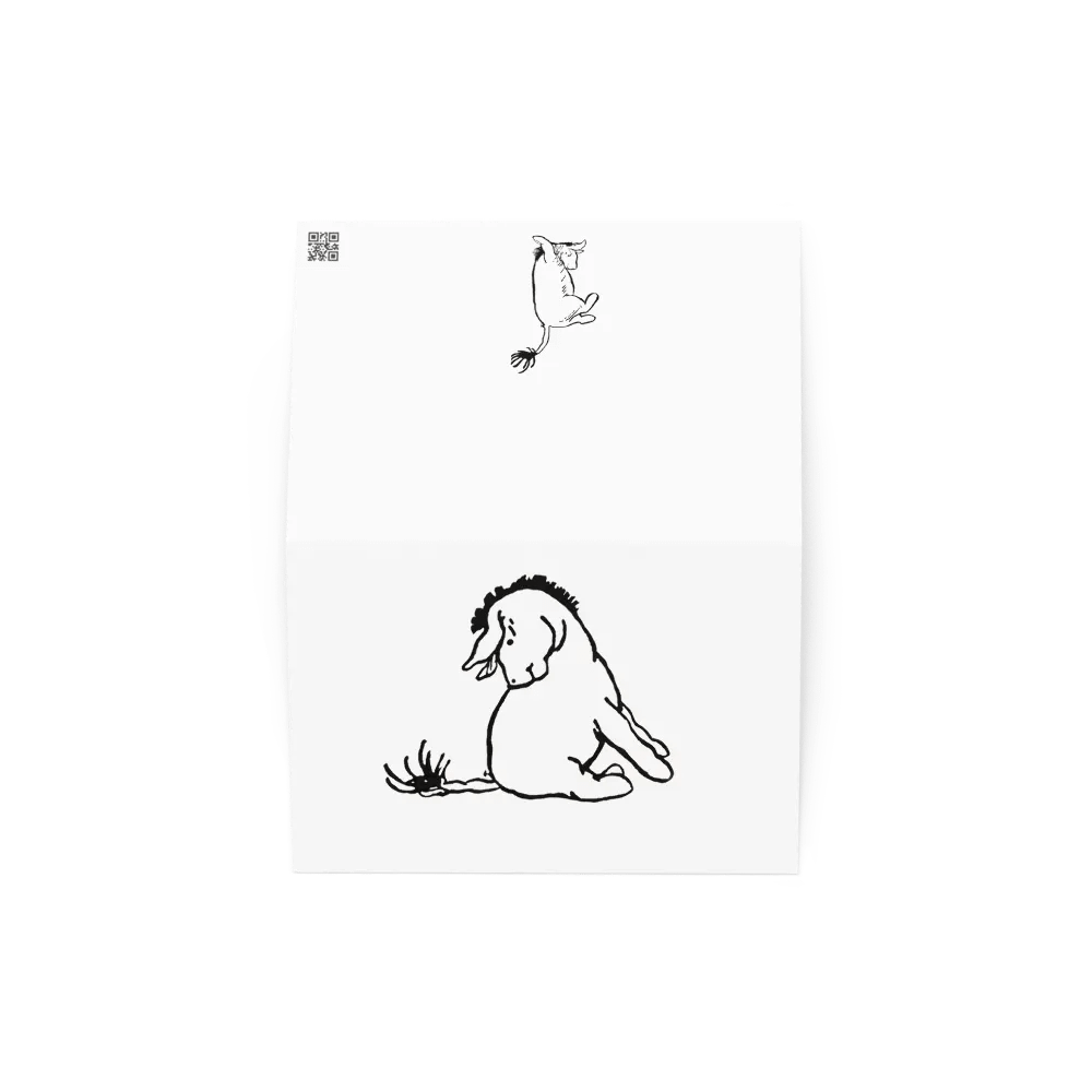 Eeyore Sitting Card w/envelope - Blank Interior product image (5)
