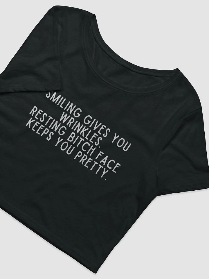 Smiling Give You Wrinkles Crop Tee product image (2)