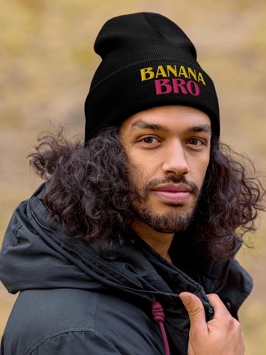 Banana Bro embroidered beanie product image (6)