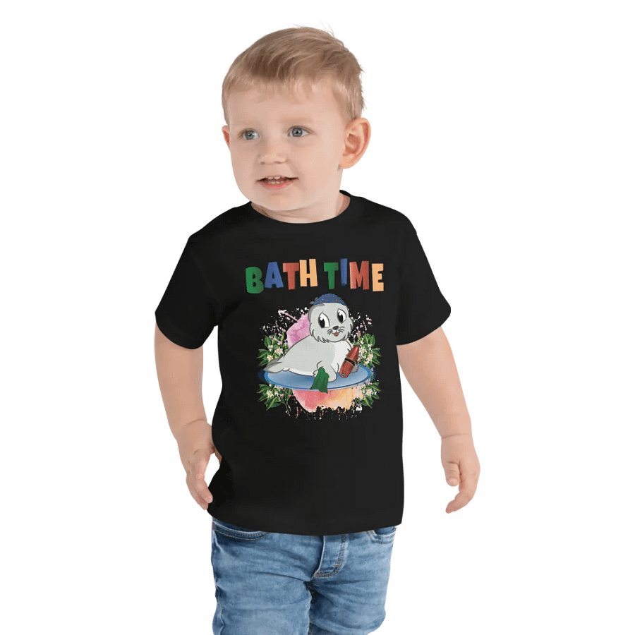 Bath Time Funny Colorful Bella +Canvas Toddler T-Shirt – Fun Gift for Kids product image (6)