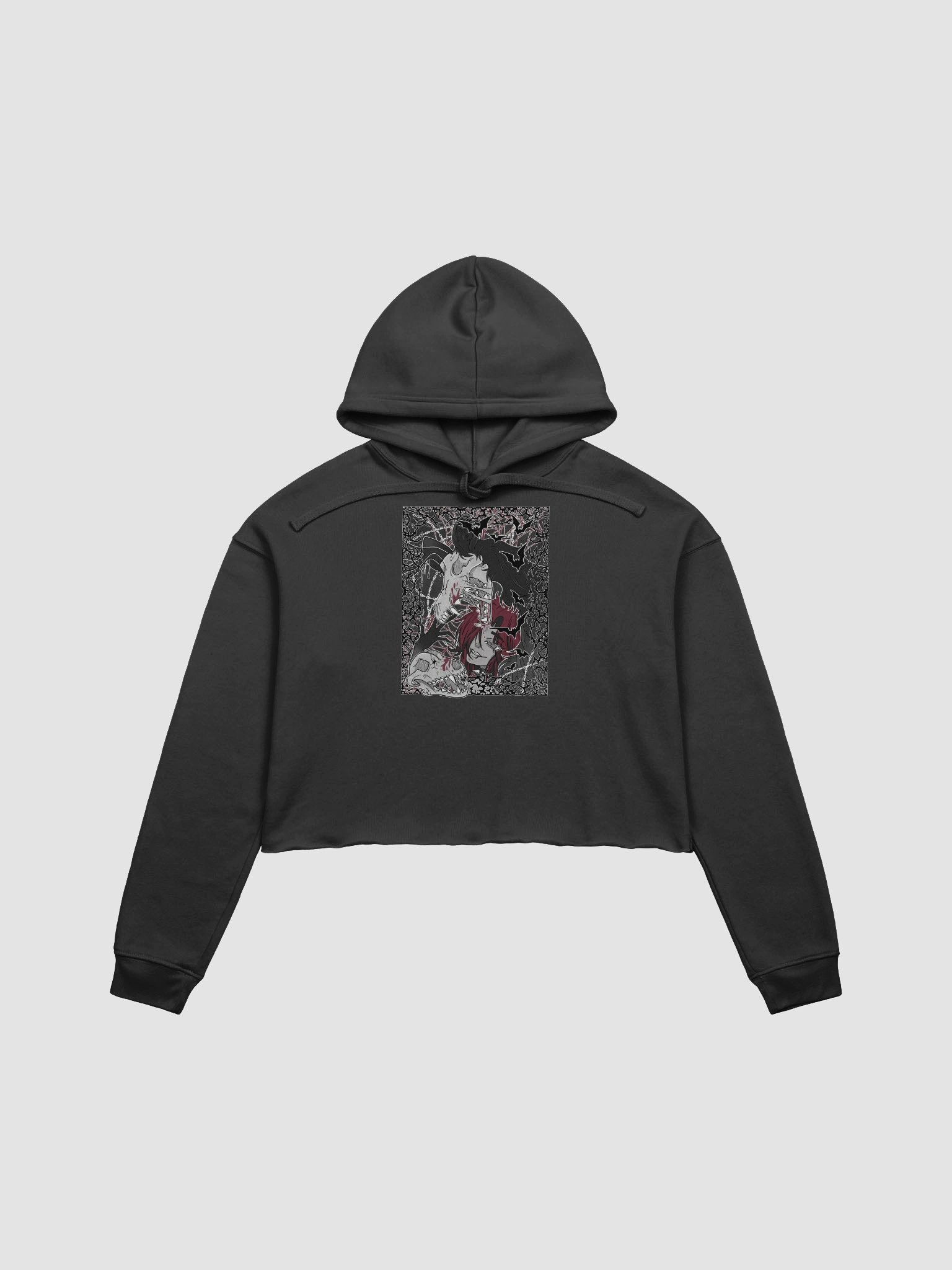 Miyuu's 2025 DONOTHON Graphic Crop Hoodie product image (1)