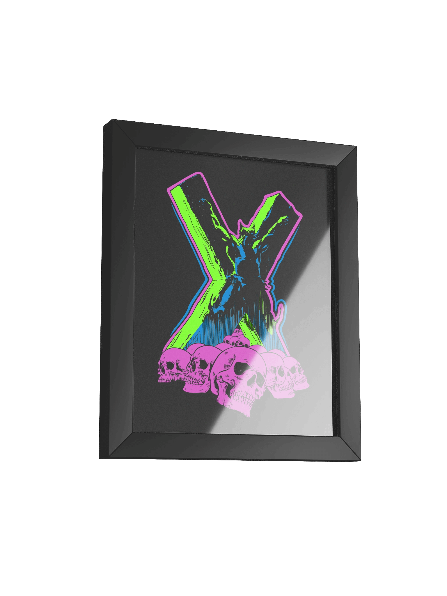 X Skulls Framed Print product image (2)