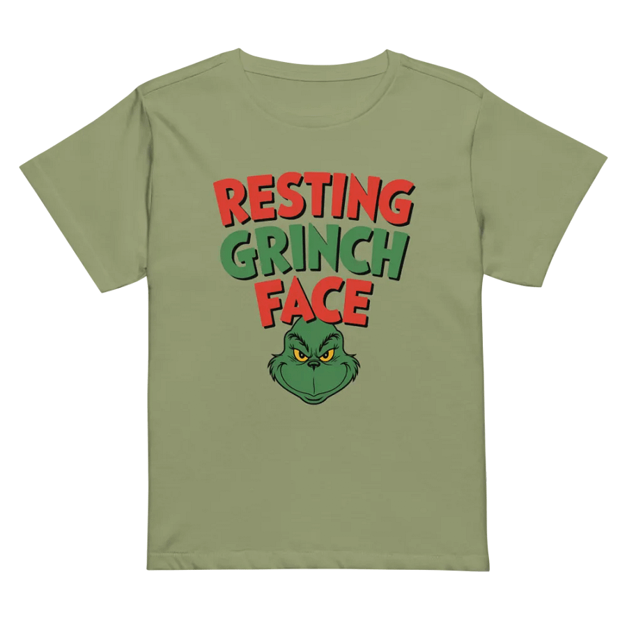 Resting Grinch Face High-Waisted Tee product image (32)