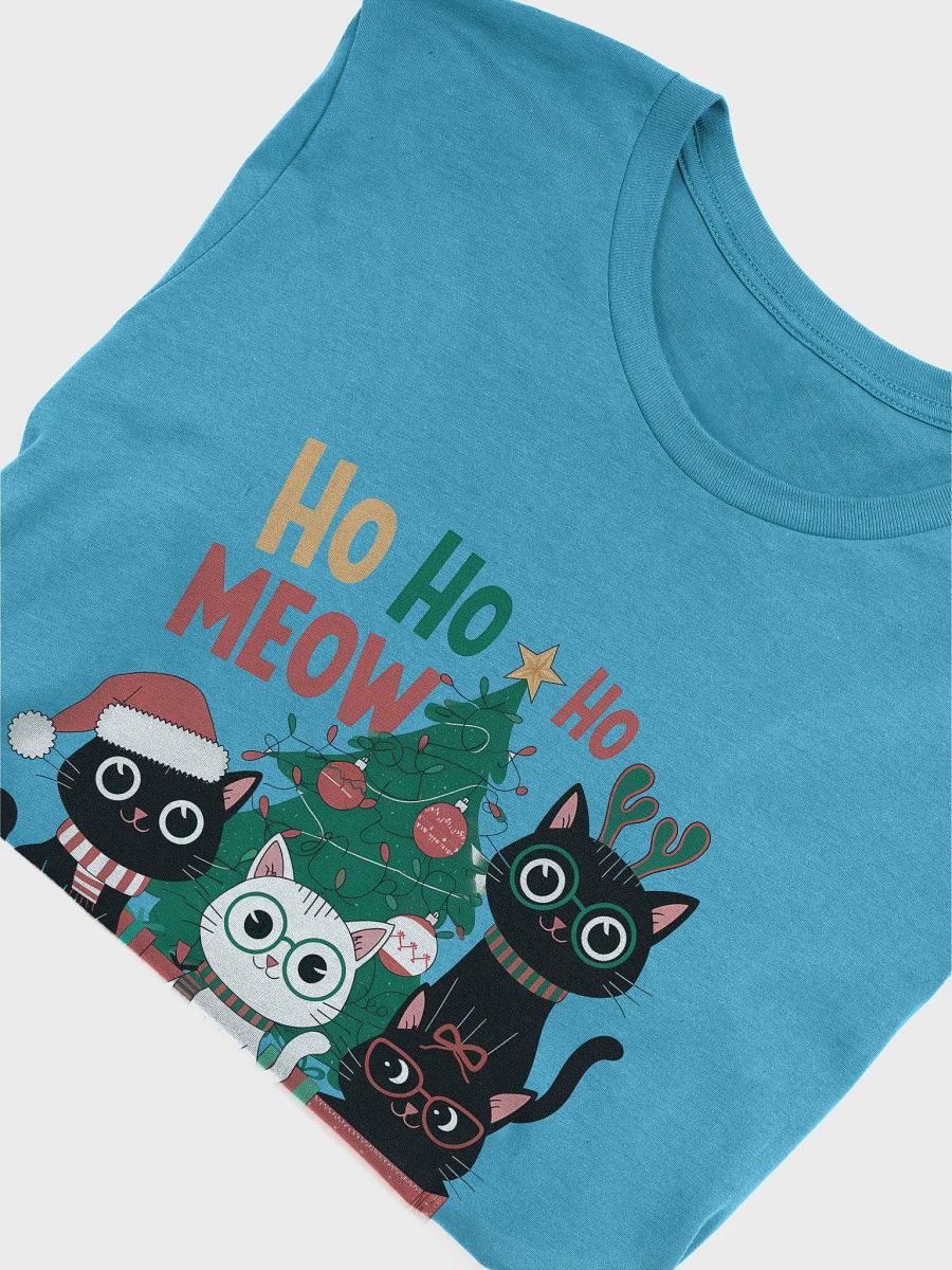 Ho Ho Meow Christmas Cat T-Shirt product image (53)