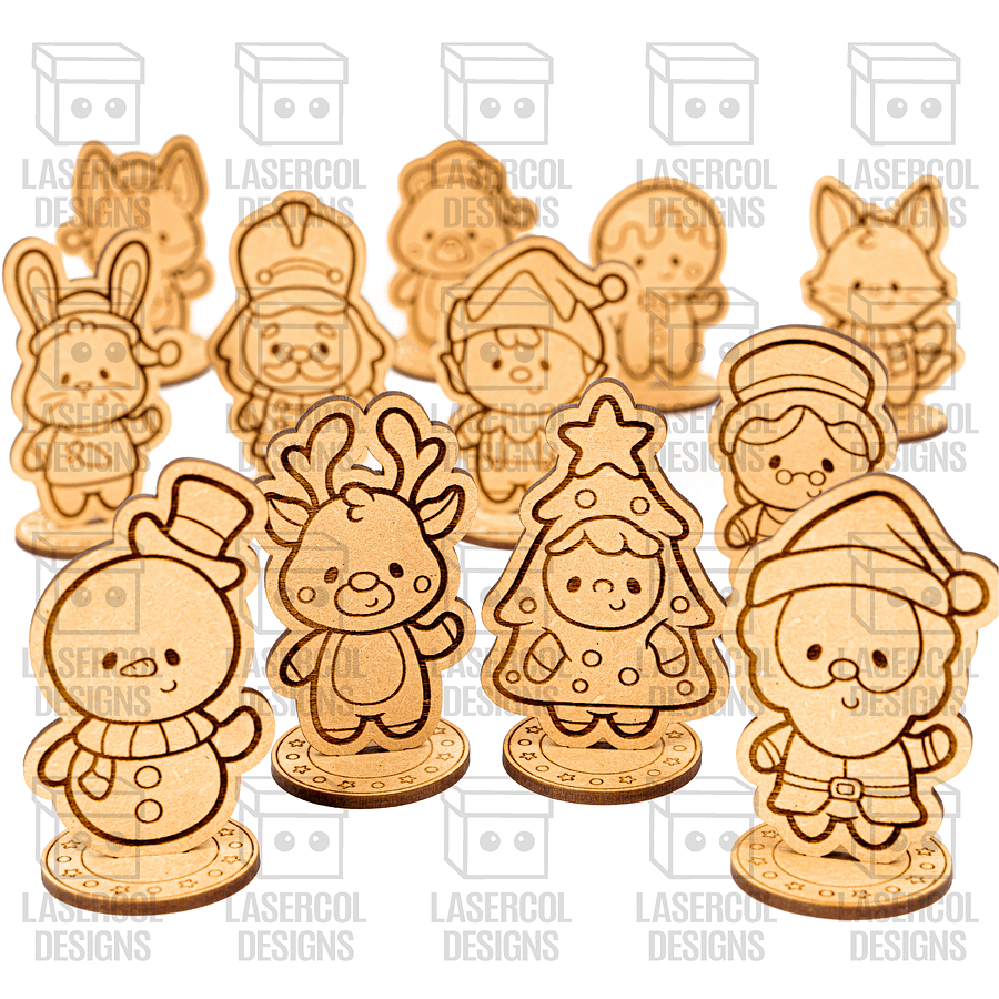 Christmas Characters Box - Laser Cut Files product image (10)