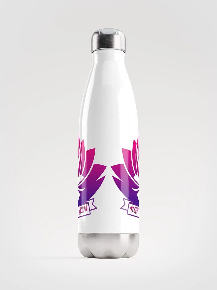 Accept and Grow Water Bottle | Inspirational Hydration for Personal Growth product image (1)