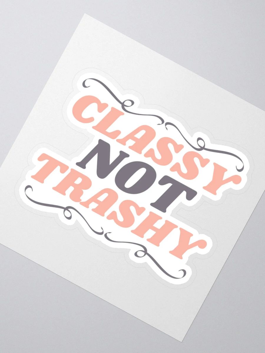 Classy Not Trashy Sticker product image (3)
