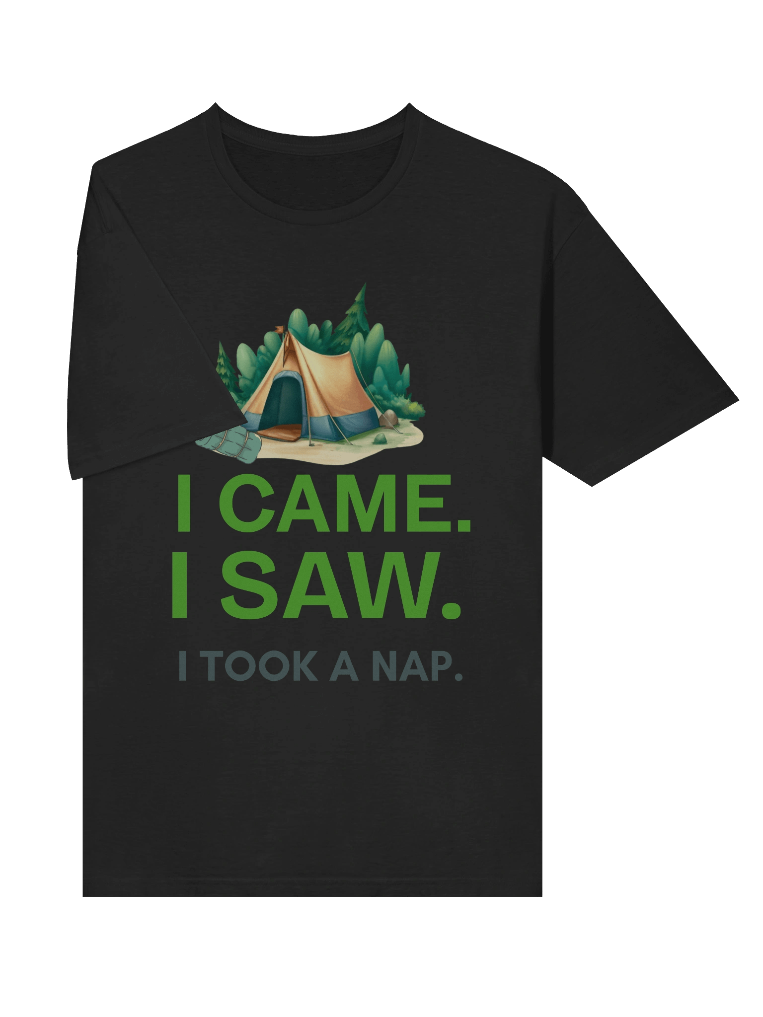 I CAME. I SAW. I TOOK A NAP.” – LAZY CAMPER & CHILL HIKER TEE product image (5)