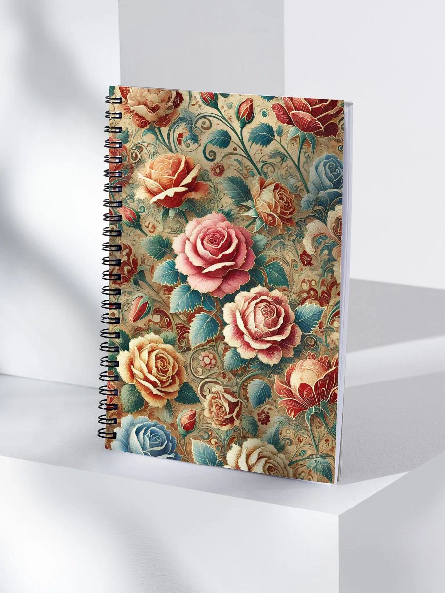 Royal Floral Spiral Notebook product image (4)