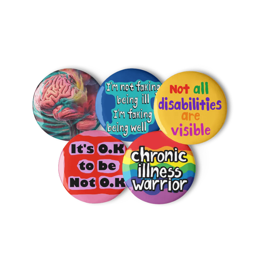 Hidden disabilities pin button badges product image (6)
