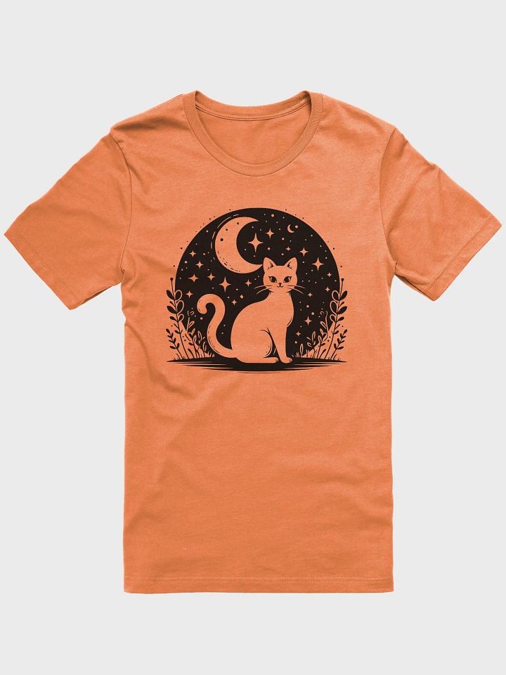 Cat in the Night Supersoft Unisex T-Shirt product image (1)