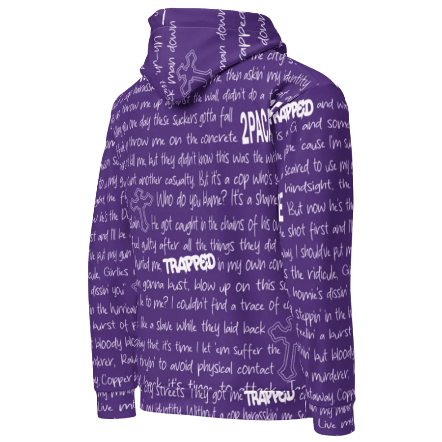 Trapped - 2Pac - PURPLE - Unisex Hoodie product image (4)