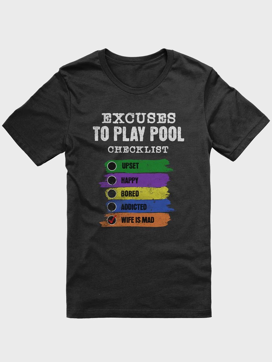 Pool Players Excuses Graphic Tee product image (22)