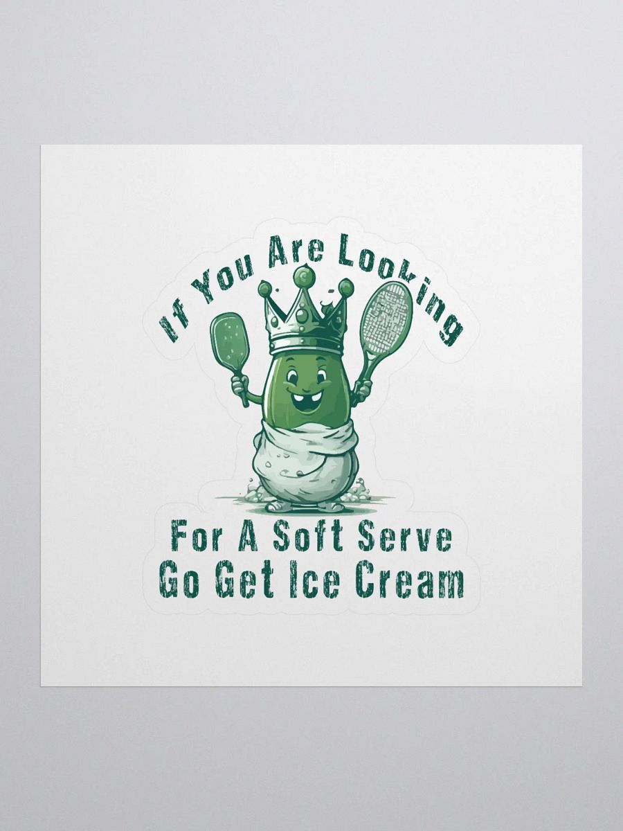 Pickleball Soft Serve Cut Stickers product image (1)