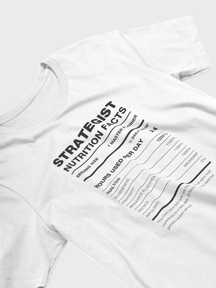 STRATEGIST Nutrition Facts Supersoft Tee product image (2)