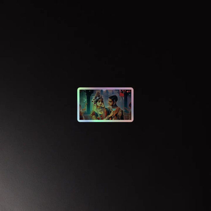 Holographic sticker #2 Rain Oldies Music Hindi Song purana 1920 product image (4)