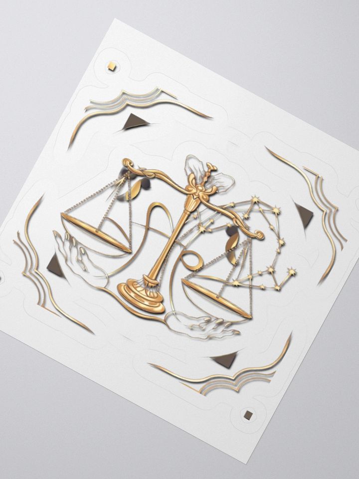 Libra Scales & Constellation Kisscut Stickers product image (5)