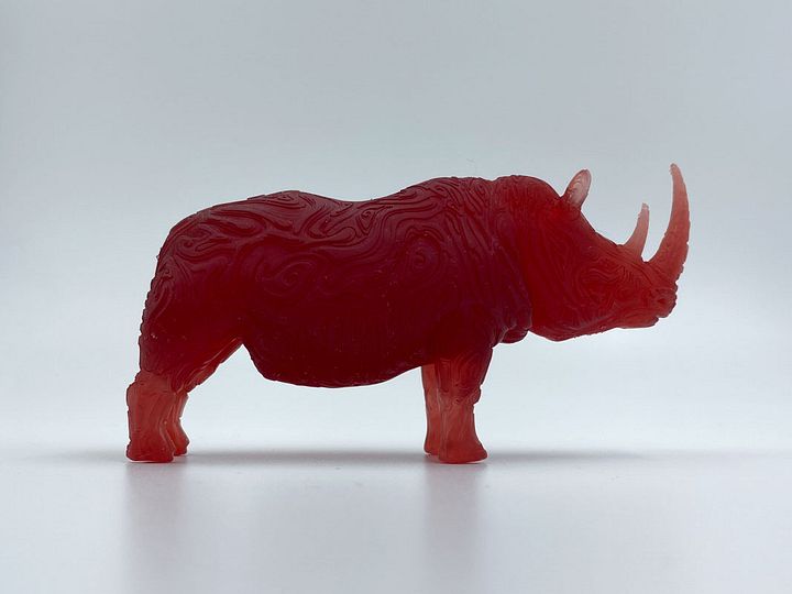 Rhino Morphogenesis- Cherry Red Gummy Rhino product image (2)