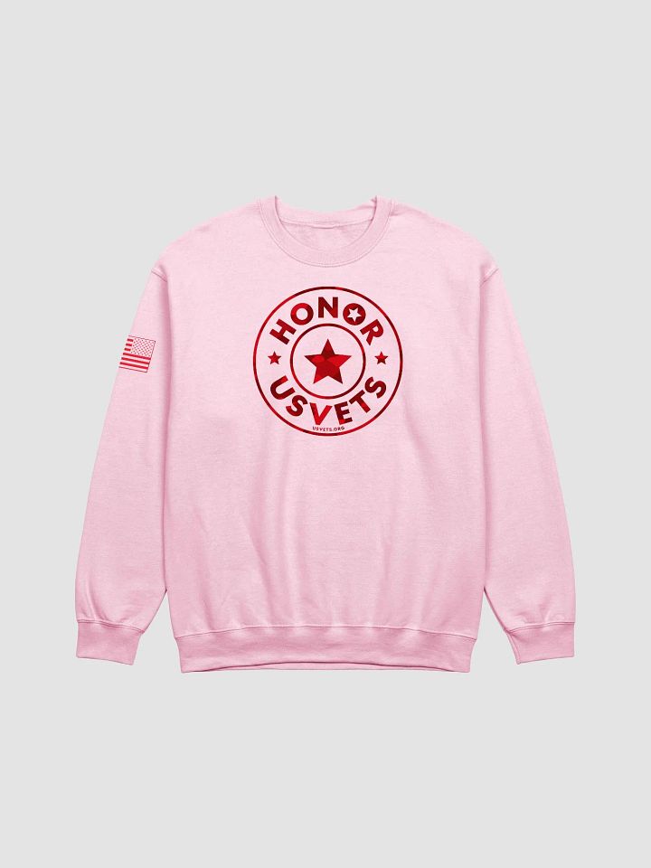 Red HONORUSVETS Star Crewneck product image (1)