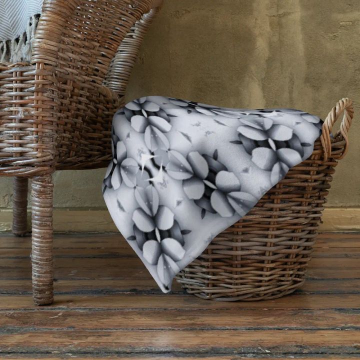 Midnight Blossoms Throw Blanket product image (2)