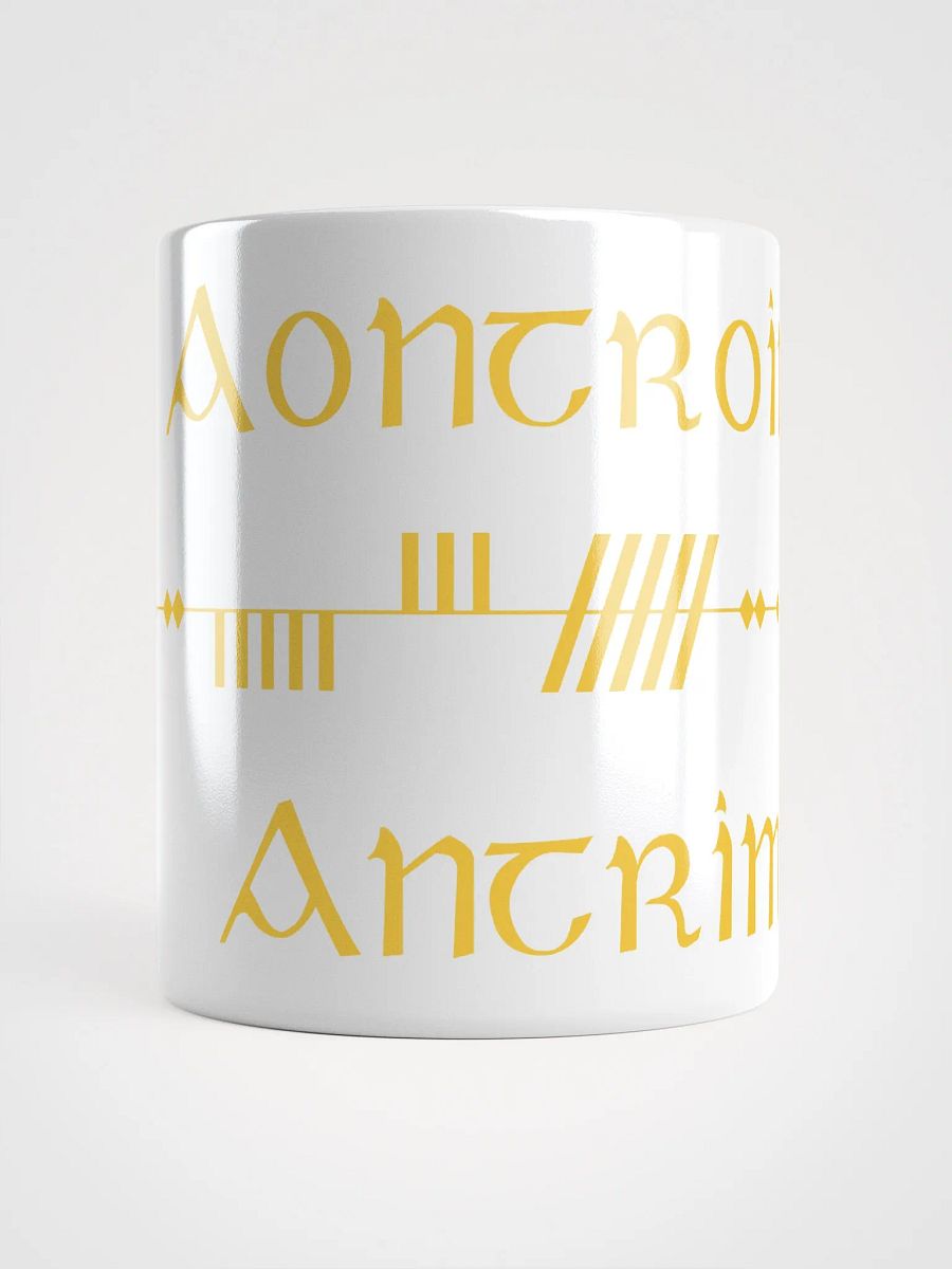 Antrim/Aontroim Scholastic style Gaelic Ogham Mug product image (5)