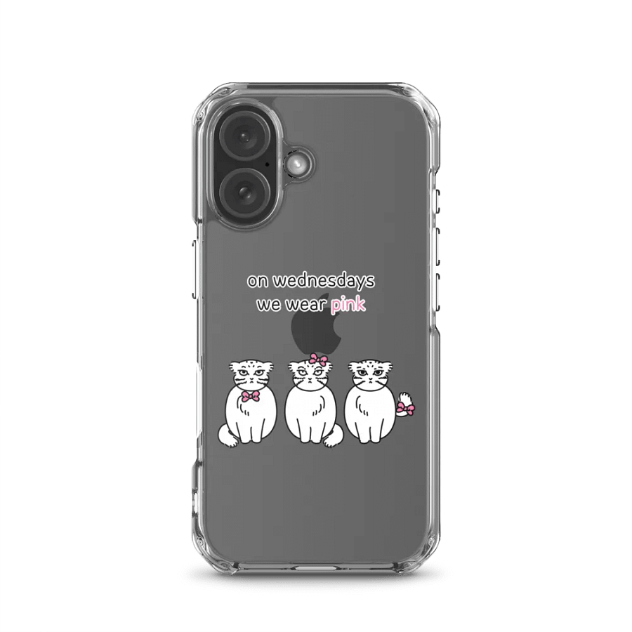 Pink Wednesdays Manul - Clear iPhone Case product image (23)