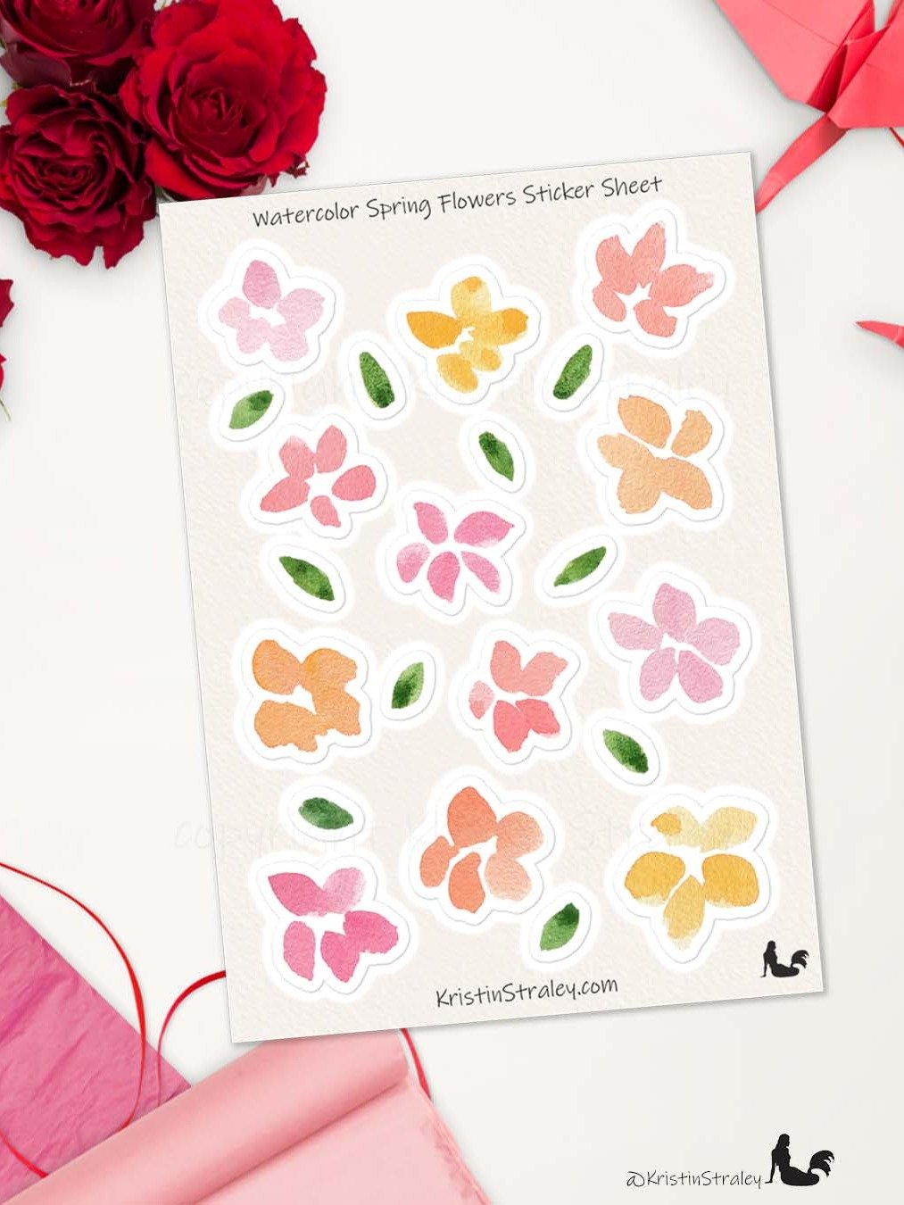 Spring Flowers Sticker Sheet product image (5)