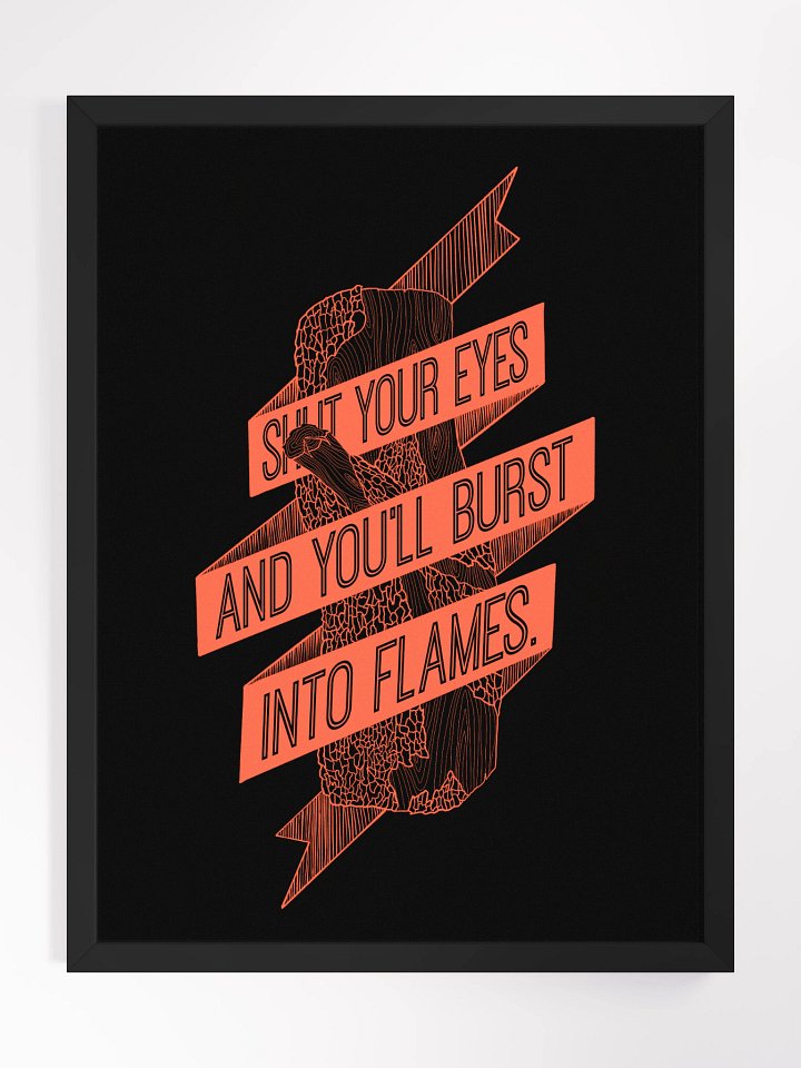 Into Flames Framed Poster product image (1)