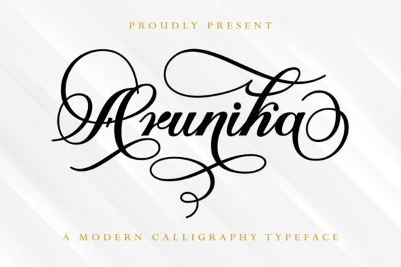 Arunika | Modern calligraphy Typeface product image (1)