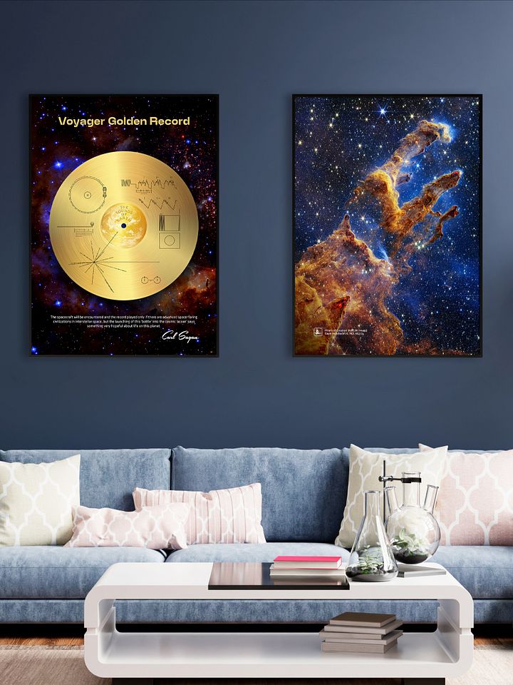 NASA Voyager 1 Golden Record — space poster, science print product image (2)