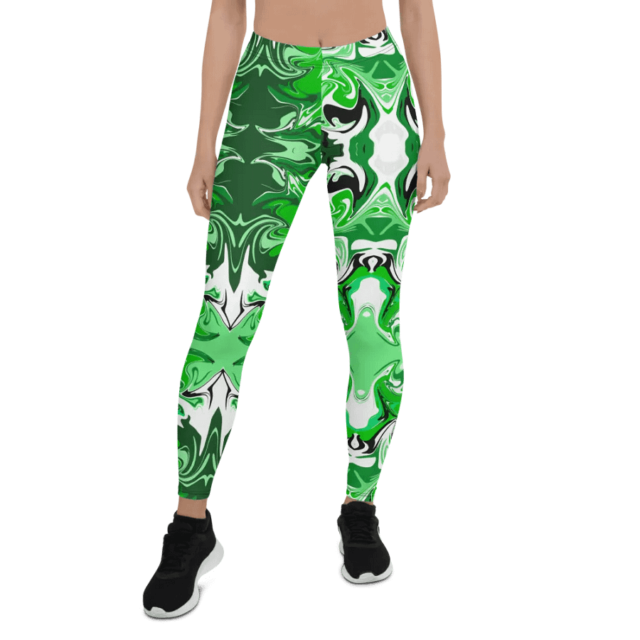 Green Swirl Leggings product image (2)