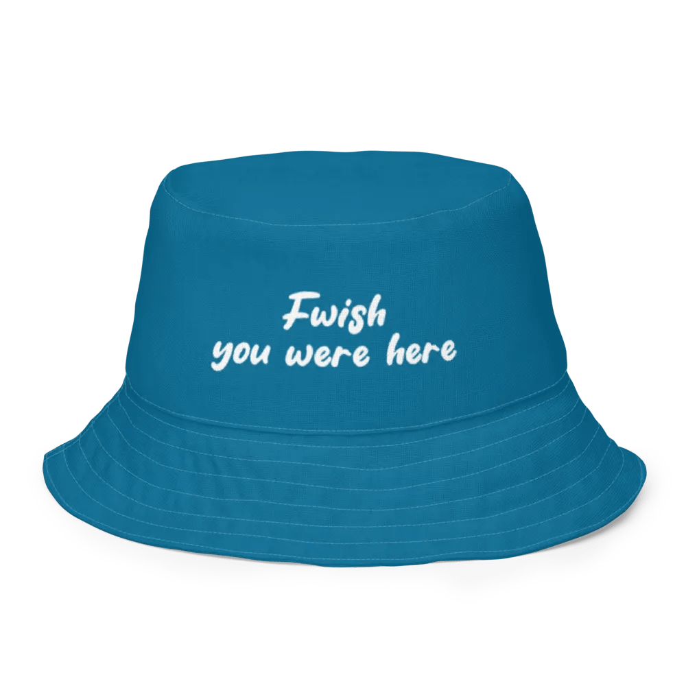 Gone Fwishing - white All over print bucket hat product image (7)