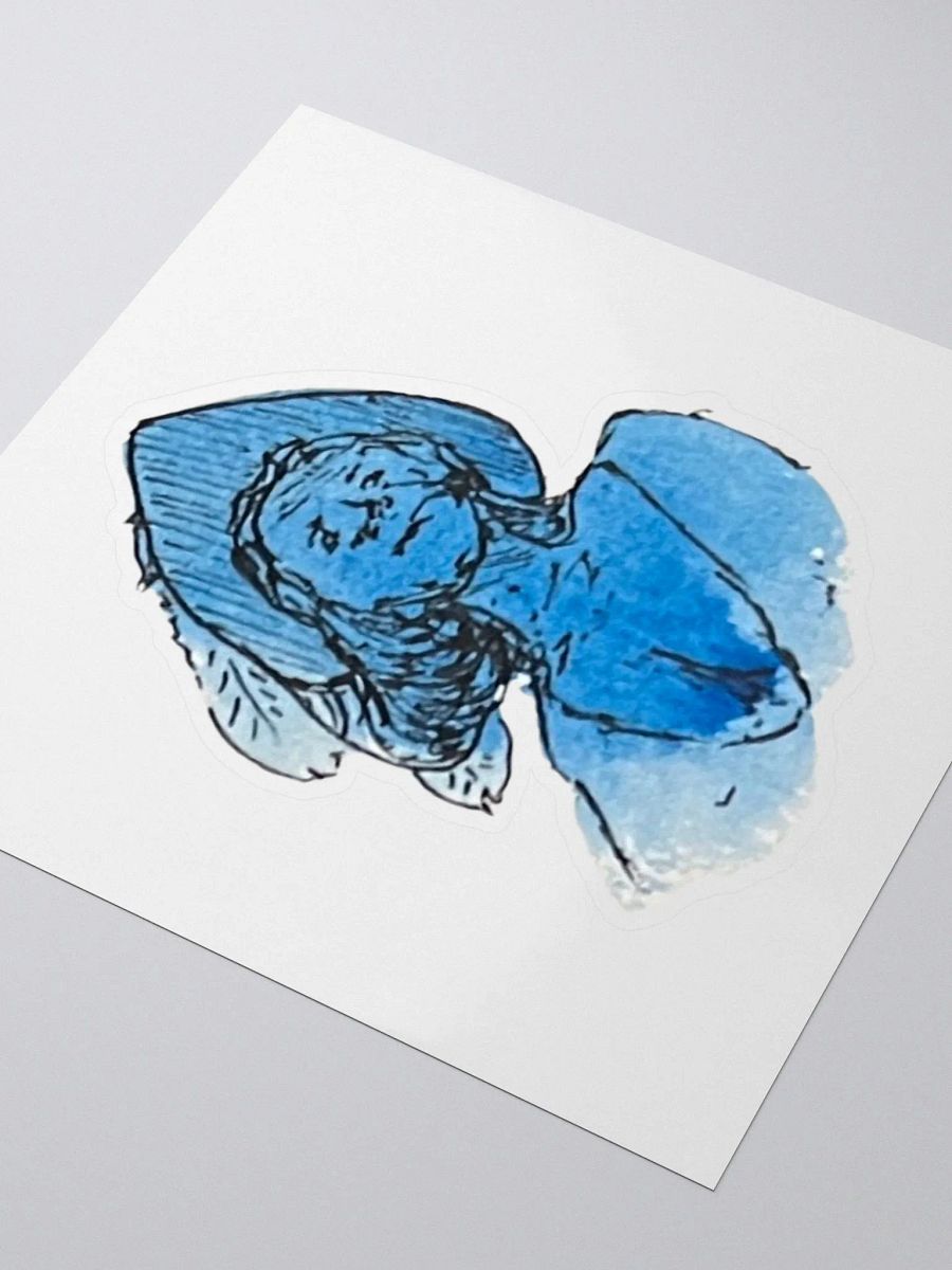 Watercolour Blobs Sticker- Cerulean Blue Hue product image (3)