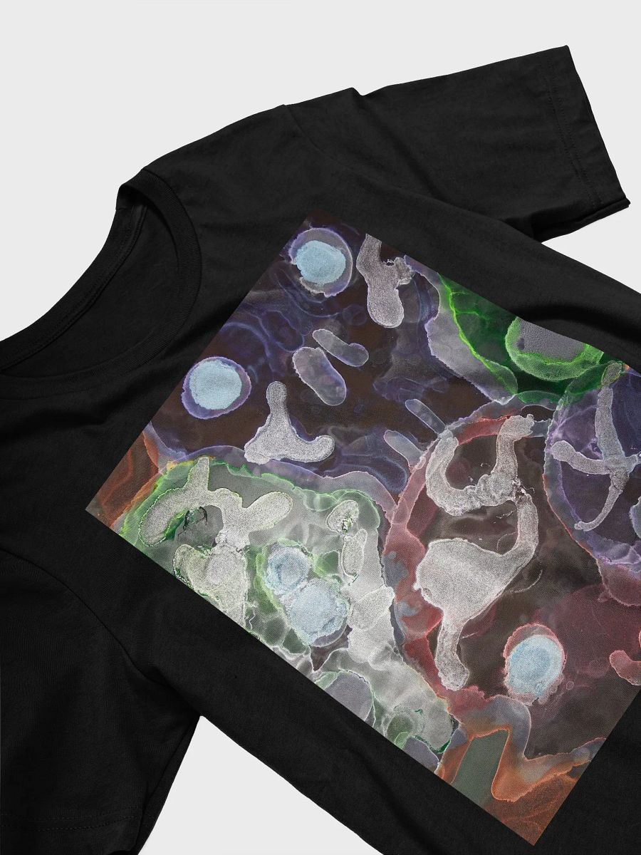 Sugar Skulls Dia de Lost Muertos Ink ARt Fluid Organic Abstract T-Shirt product image (3)