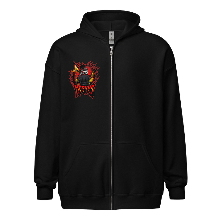 MOSHER GUITAR LOGO ZIP HOODIE product image (1)