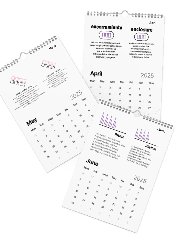 English & Espanol Implicito-Implied 2025 Calendar-Calendario-Now $10.50 Use promo code VIBES4LOVE at checkout product image (3)