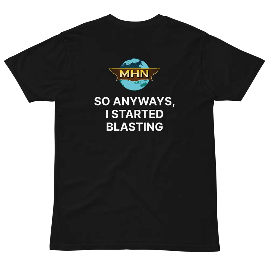 I Started Blasting MHN Emblem Unisex T-Shirt Black/Grey/Navy product image (13)