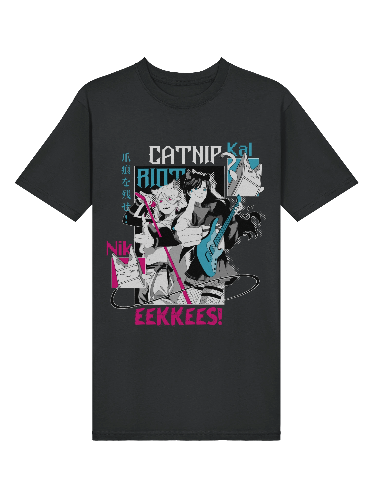 "CATNIP RIOT" Heavyweight Tee [BLACK VARIANT] product image (3)