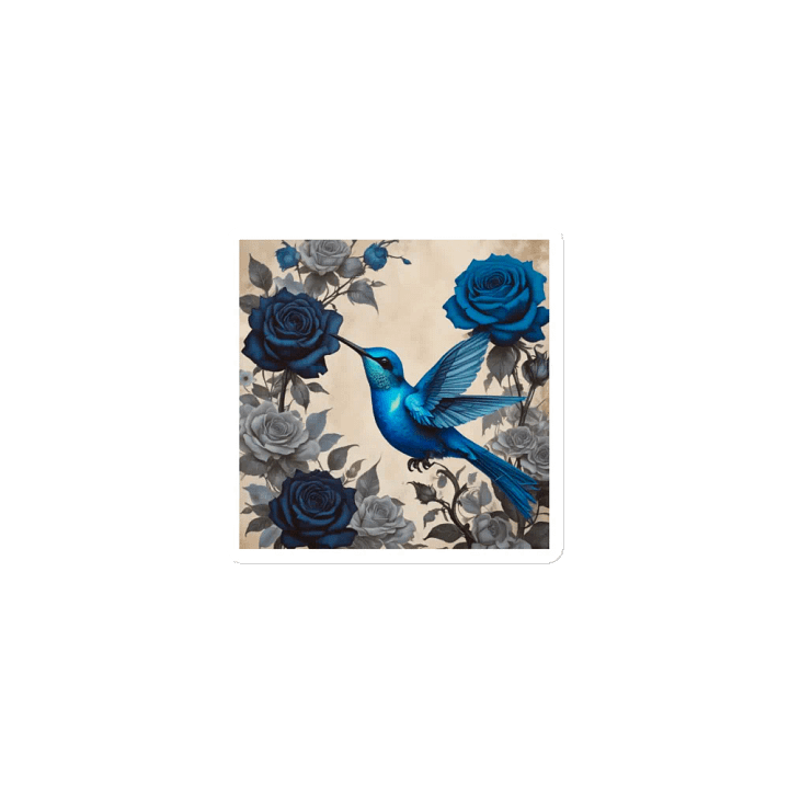 Goth Sapphire Hummingbird Magnets product image (1)