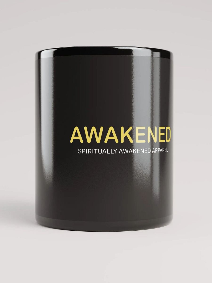 'Awakened' Black Glossy Mug product image (10)