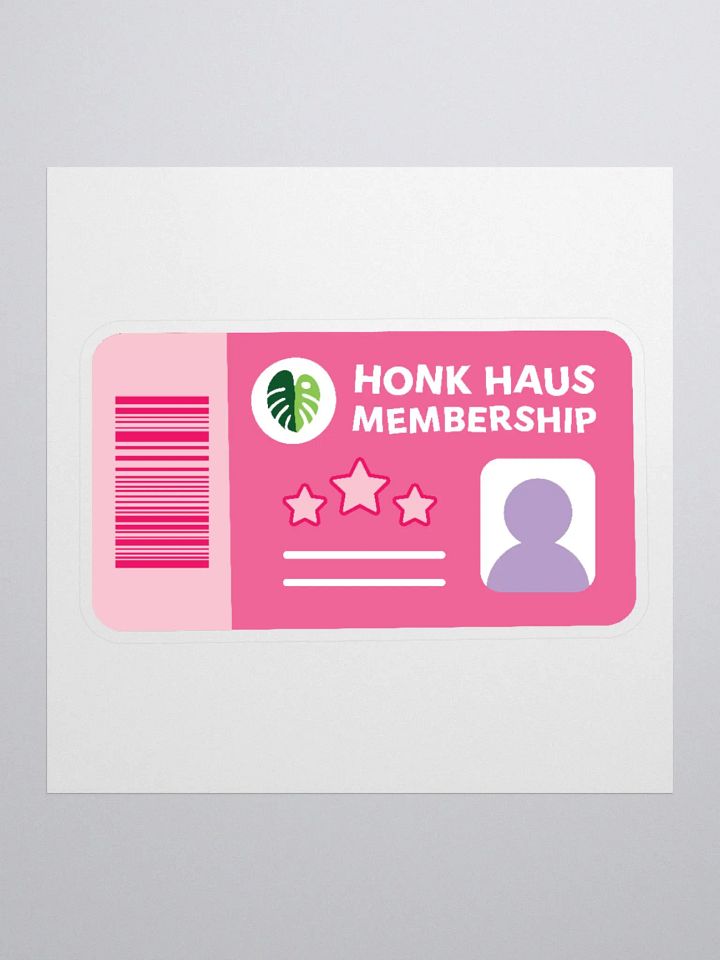honk haus membership card sticker product image (1)