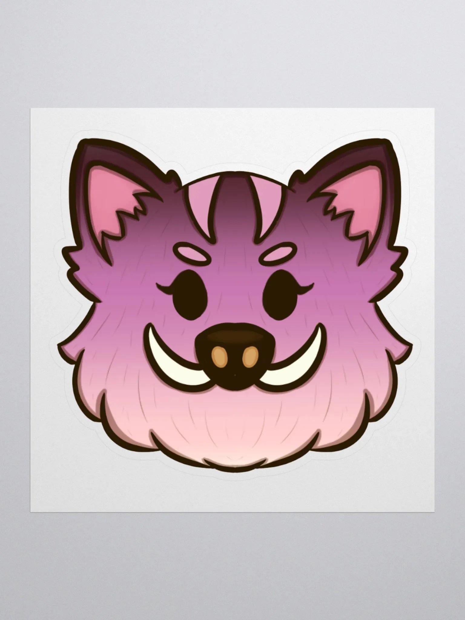 3-Month Boar Badge Sticker product image (1)