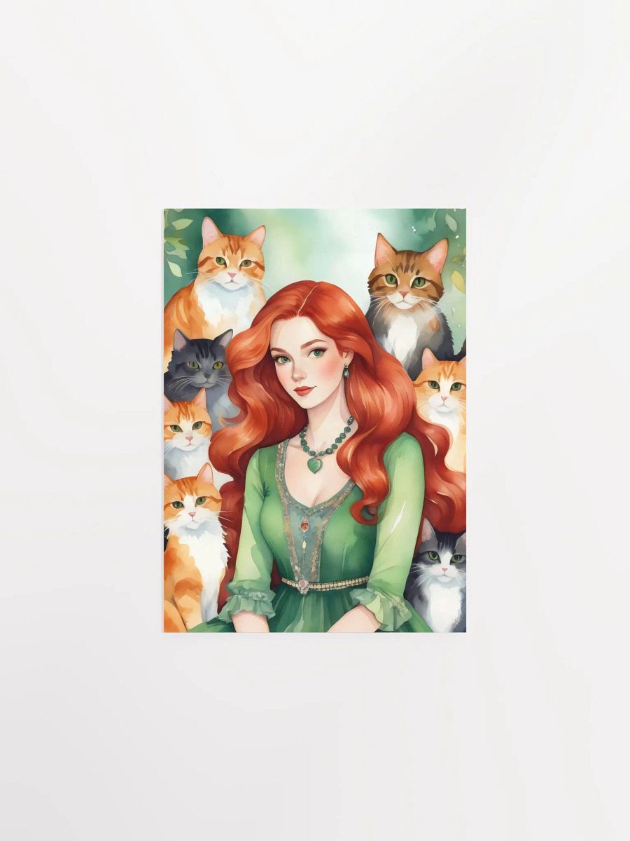 Red Cat Lady Poster product image (2)