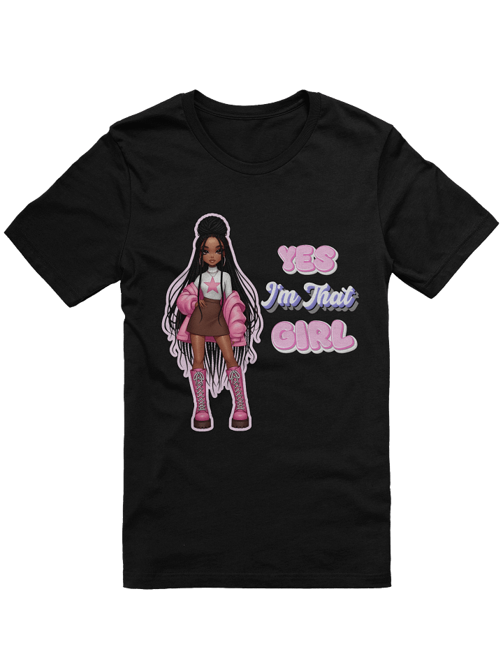 “Yes I’m That Girl” Graphic Tee — Doll-Inspired Pink Y2K Fashion T-Shirt product image (1)
