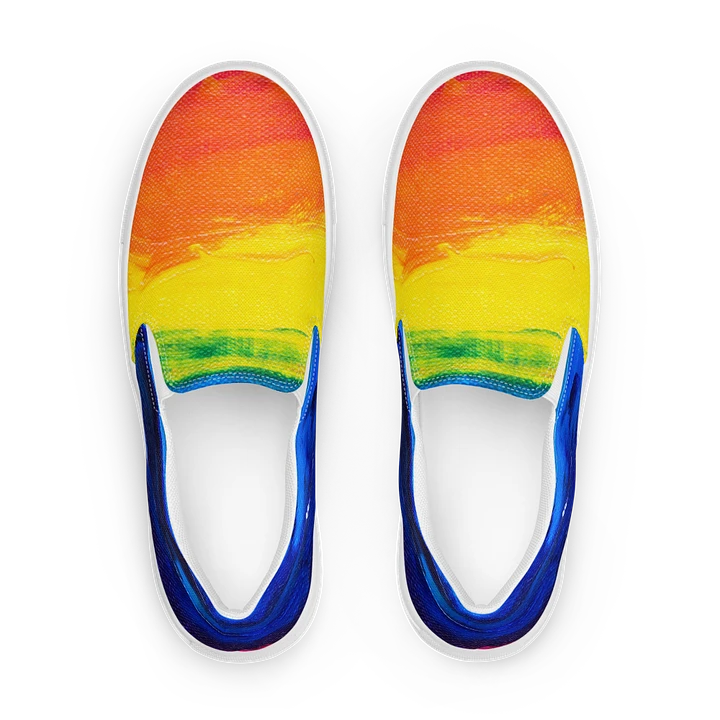 Rainbow Men's Slip-On Canvas Shoes product image (1)