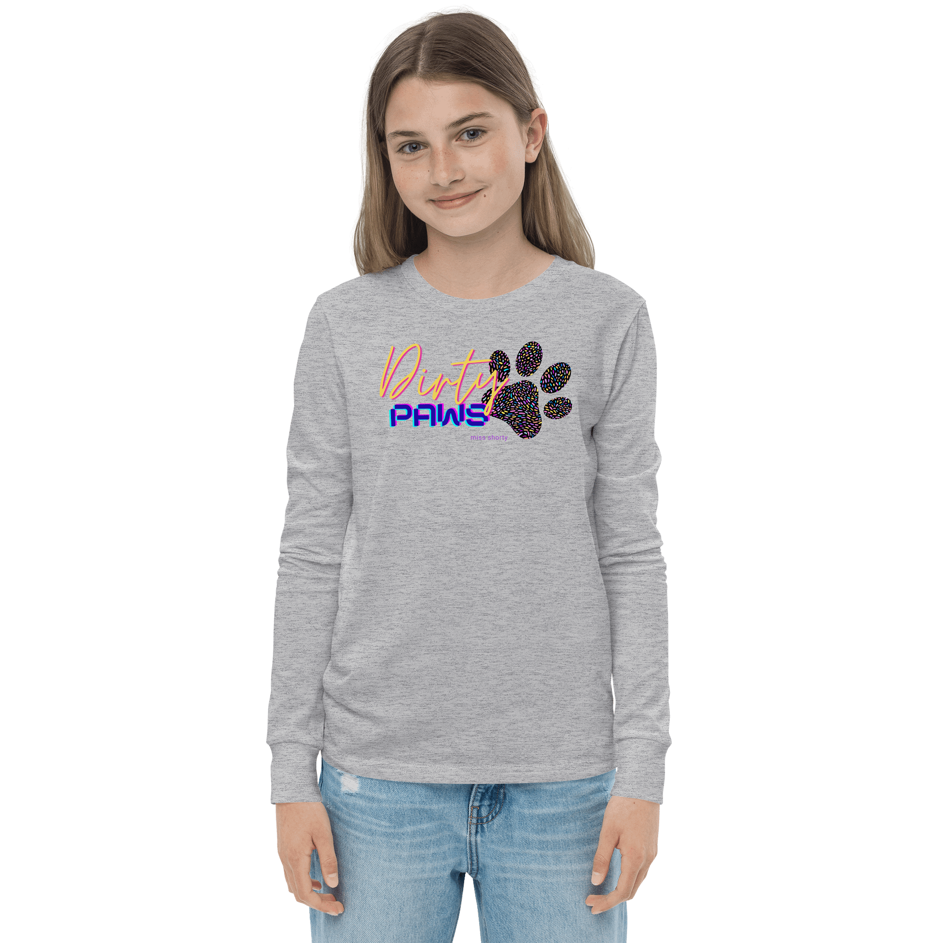 Dirty Paws Long Sleeve Tee - Blue Youth product image (1)
